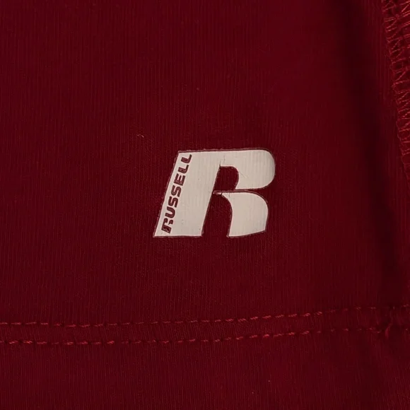 Russell Athletic Red and Tan FSU Seminoles V-Neck Tee Large - Picture 4 of 5